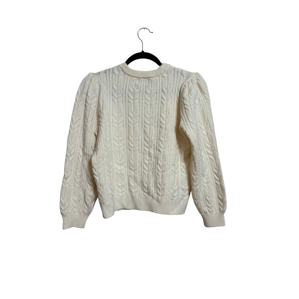 Scoop Kids Cable Knit Sweater Size XL Cream Soft Comfy - Picture 2 of 6